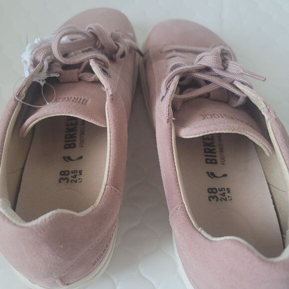 NWT Birkenstock Bend Low Pink Clay Suede Casual Sneakers Narrow Fit size 7 EU38 - Picture 10 of 16